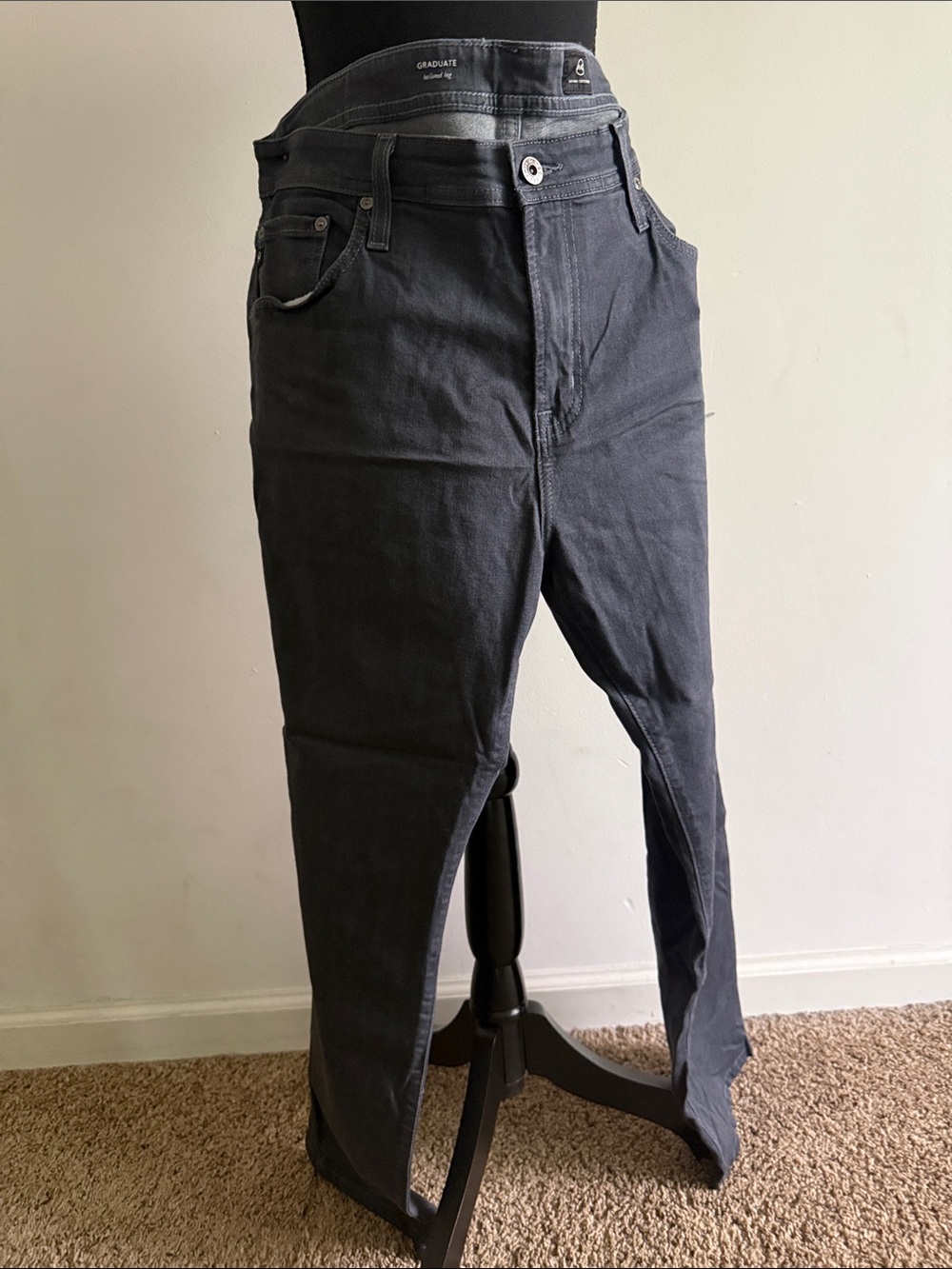 Men's Dark Grey Jeans - Graduate Style